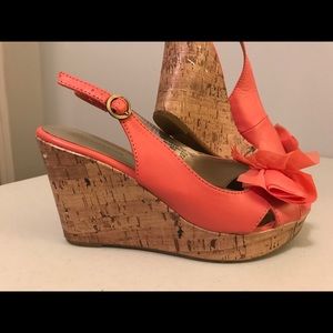 Coral Cork Wedges